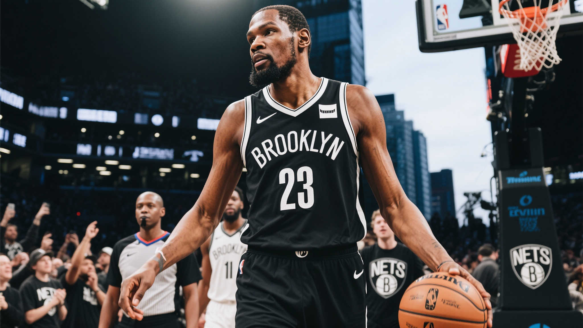 篮网粉丝深情告白：我们依然爱你，KD却坦言：爱情难以相信